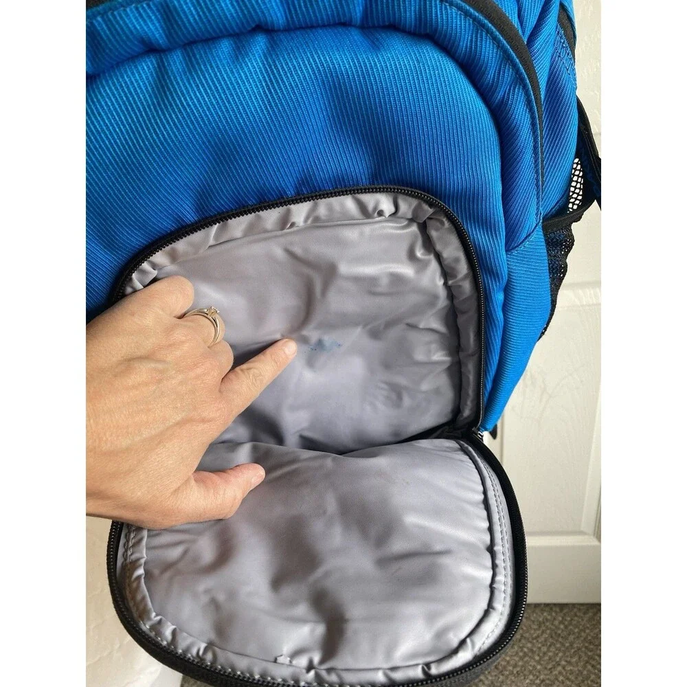 Dakine Blue Laptop Backpack School Travel Daypack Multi Pocket Blue Black 33L